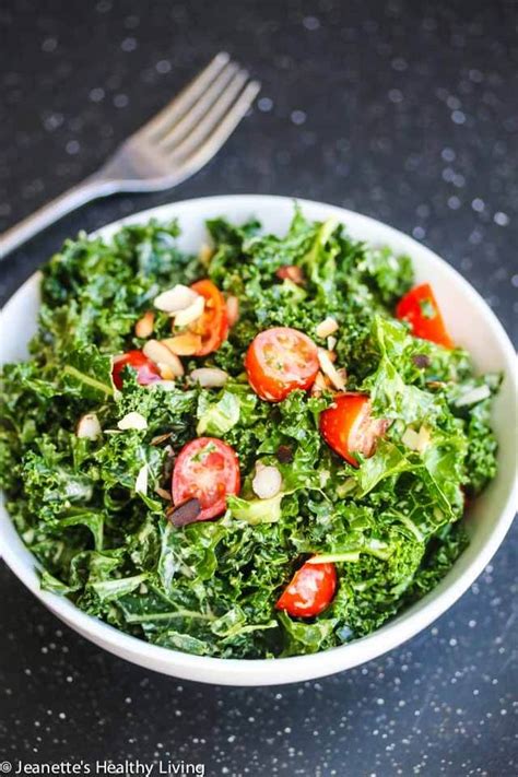 Kale Avocado Salad And Simply Sauteed Leafy Green Vegetables Receita