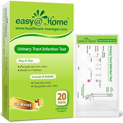 Easy Home Uti Test Strips Urinary Tract Infection Pouches Box Uti P Walmart Com