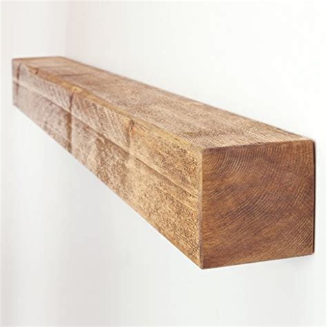Funky Chunky Furniture 4x4 Rustic Chunky Timber Floating Mantel Shelf