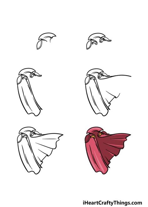Cape Drawing How To Draw A Cape Step By Step
