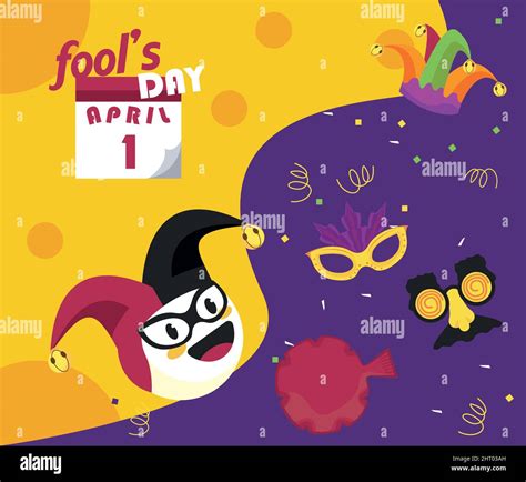 April Fools Day Card Stock Vector Image And Art Alamy