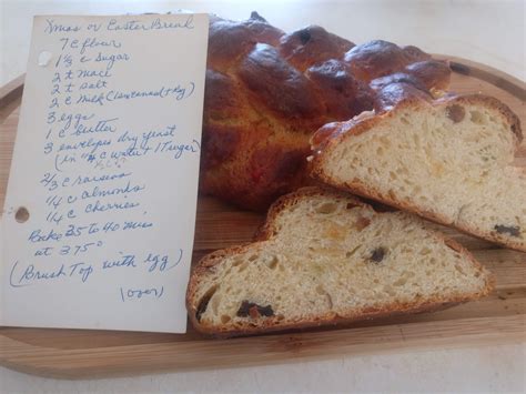 Loosely braid the 3 ropes and firmly pinch the ends together. Waw wee: Christmas Bread Braid Plait Recipe / Cherry ...