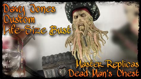 Davy Jones Life Size Bust And Master Replicas Dead Mans Chest Pirates Of The Caribbean Youtube
