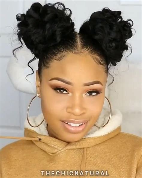 Two Bun Hairstyle Tutorial Finger Waves Finger Waves