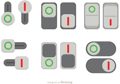Switch On Off Button Vectors 89332 Vector Art At Vecteezy