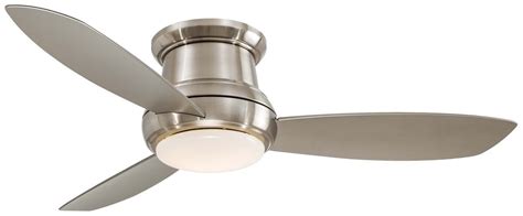 This fan provides the same superb styling for your more traditional indoor and outdoor. Minka-Aire Concept II 52" LED Hugger Ceiling Fan in ...