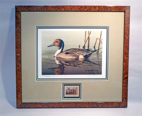 2001 Signed Federal Duck Print And Stamp Rw68 Framed Triple Etsy
