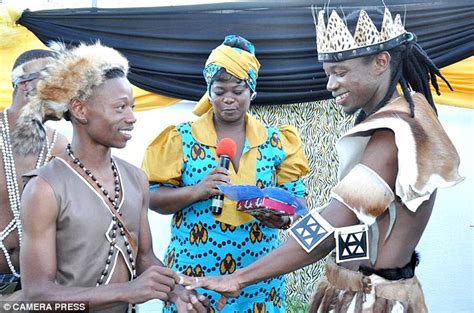 Africas First Traditional Gay Wedding Men Make History As They Marry
