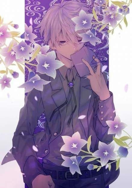 33 Trendy Hair Purple Boy Anime Guys Anime Flower Anime
