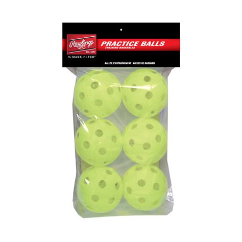 Rawlings Optic 11 Inch Wiffle Ball 6 Pack National Sports