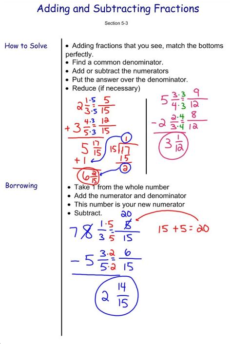 You can perform all the same mathematical operations on a variable that you'd perform on a known number. How To Add Fractions With Variables In The Denominator ...