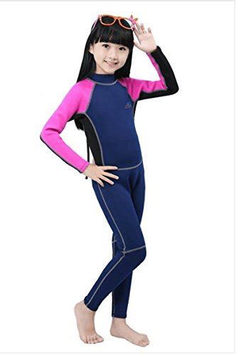 Natyfly Kids Wetsuit Neoprene Long Sleeves Diving Suits For Boys Girls