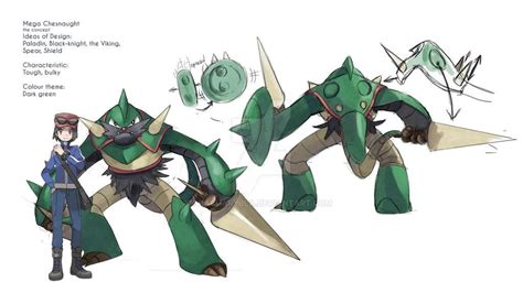 Mega Chesnaught By Zacharybla On DeviantArt Pokemon Fusion Art Pokemon Project Mega