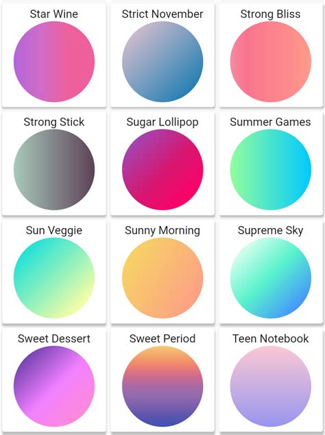 A Curated Collection Of Awesome Gradients Made In Flutter