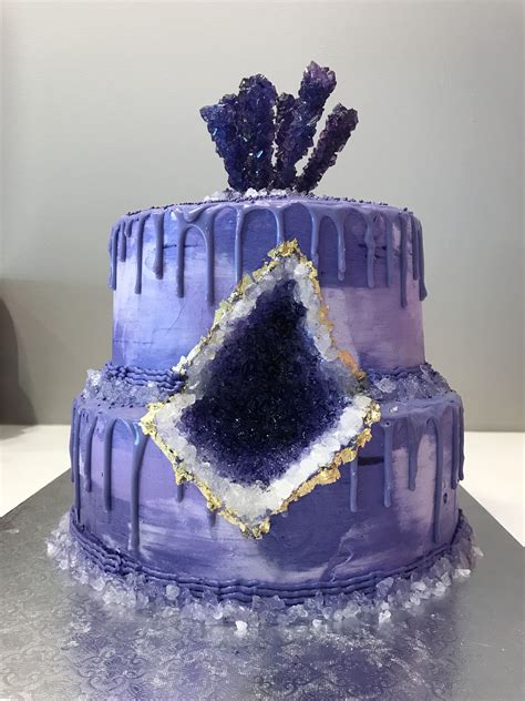 Geode birthday cake | Geode birthday cake, Frozen birthday cake, Cake
