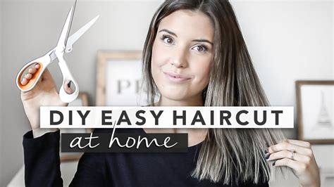Diy Haircut How I Cut My Hair At Home By Erin Elizabeth Youtube