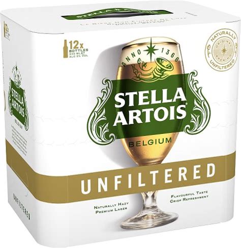 Stella Artois Unfiltered Bottles 12 X 330ml Approved Food