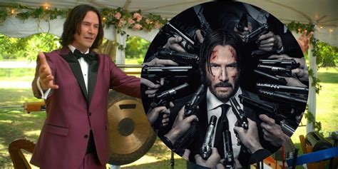 Keanu Reeves Hosted A John Wick Viewing Party For Bill And Ted 3 Crew