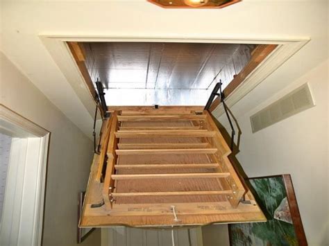 Determine the area where you want to place your stairs. Inspiring Attic Stairs Pull Down Pole di 2020