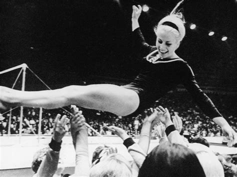 czech gymnast vera caslavska 1968 mexico city mexico 68 tommie smith summer olympic games