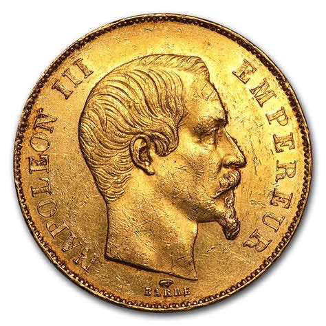 Buy 1855 1859 France Gold 50 Francs Napoleon Iii Bu Apmex