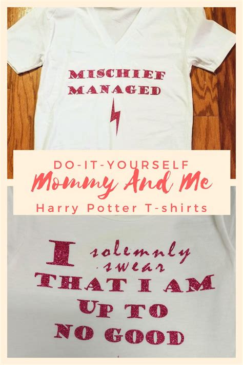 Mommy And Me Harry Potter Shirts Diy Using Cricut Harry Potter