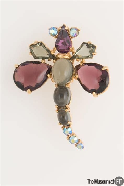 Brooch Elsa Schiaparell 1945 1949 Vintage Rhinestone Jewelry