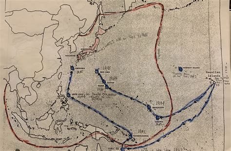 World War Ii Review Pacific Region Map Diagram Quizlet
