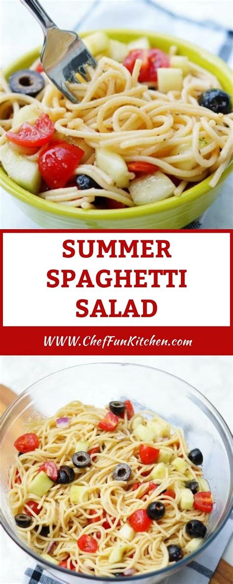 Directions in a bowl, combine tomatoes with herbs, onions and garlic. SUMMER SPAGHETTI SALAD | Spaghetti salad, Summer spaghetti ...
