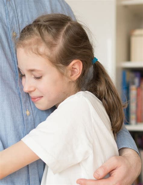 Girl Hugging Her Dad Stock Image Image Of Holding 112517427