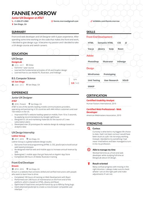 8 Ux Designer Resume Examples And Guide For 2023