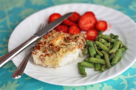 Low carb nuts make a great high protein snack & they're only 2.5g net carbs. Honey Mustard Pecan-Crusted Cod | Recipe | Honey mustard ...