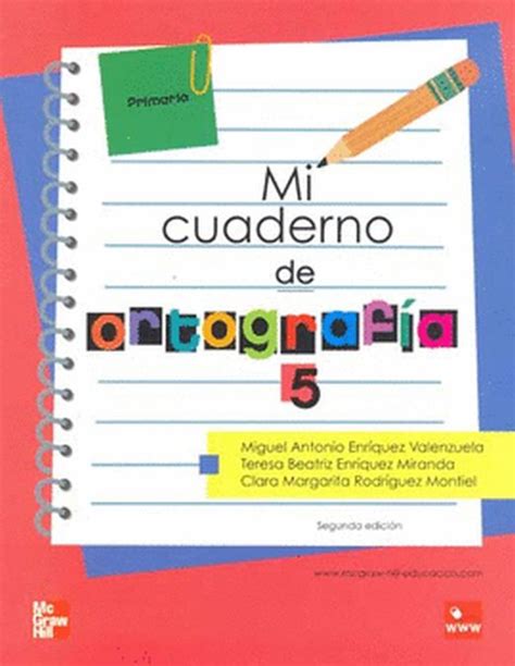Mi Cuaderno De Ortografía 5 Primaria 2 Ed Enriquez Valenzuela