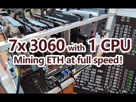 The ethereum mining profitability results and mining rewards were calculated using the best eth mining calculator with the following inputs. 7x 3060 with 1 CPU , Mining ETH at full speed ! - YouTube