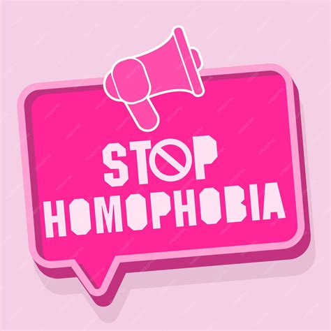 premium vector stop homophobia lgbt concept for poster