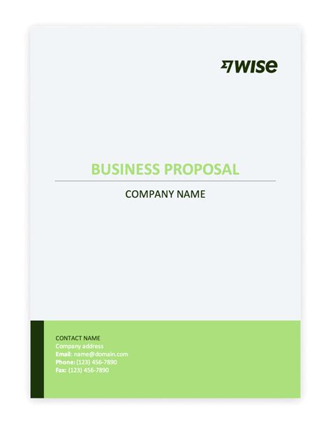 Free Business Proposal Template In Word Wise Free 32 Business