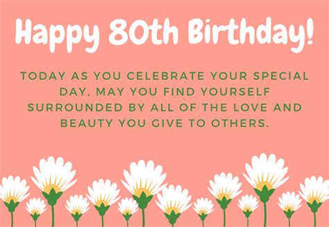 40 Amazing 80th Birthday Messages To Write In A Birthday