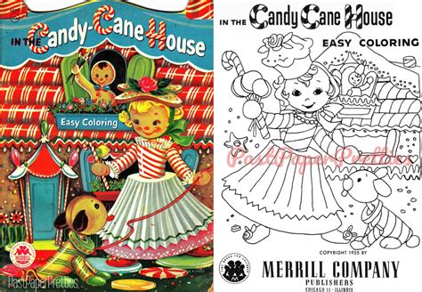 Maybe you would like to learn more about one of these? Vintage Coloring Pages In The Candy Cane House Coloring ...