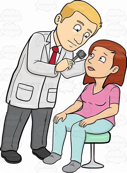 Doctor Cartoon Clipart Patient Check Female Nurses