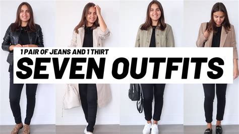 How To Style Skinny Black Jeans 7 Casual Outfits Youtube
