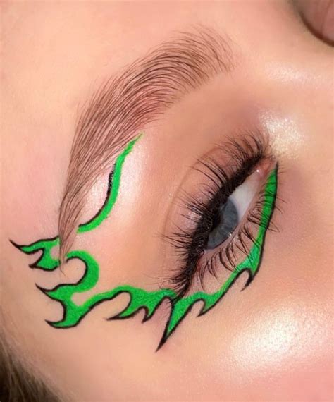 India On Instagram Neon Graphic Flame Liner Inspired By