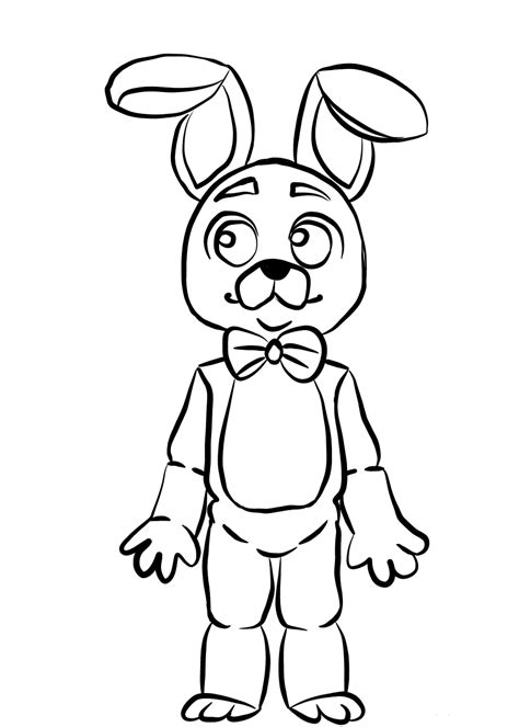 Bonnie Fnaf Coloring Pages Fnaf Coloring Pages Coloring Pages
