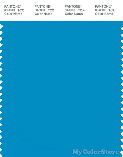 Pantone Smart 17 4435 Tcx Color Swatch Card Pantone Mailbu Blue