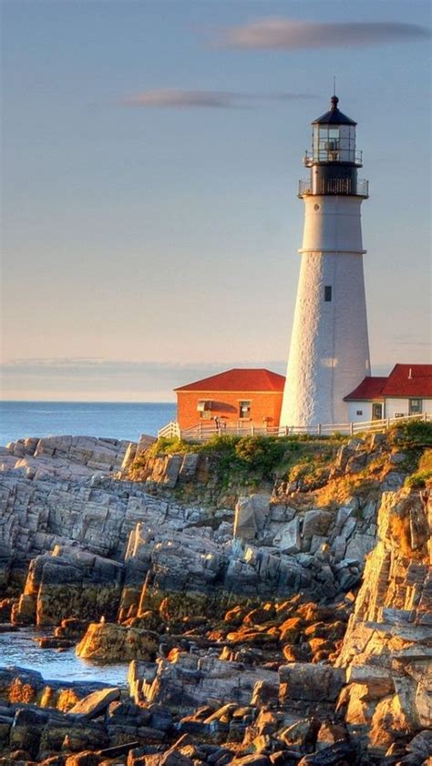 Travel Around World Travel Blog Portland Lighthouse Beautiful