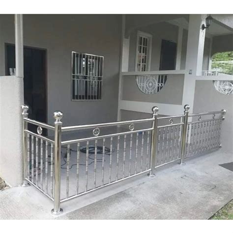 Plain Bolcony Stainless Steel Pipe Balcony Railing For Home Material