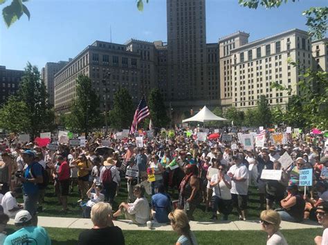 Thousands Protest In Downtown Cleveland Joining Rallies Nationwide Families Belong Together