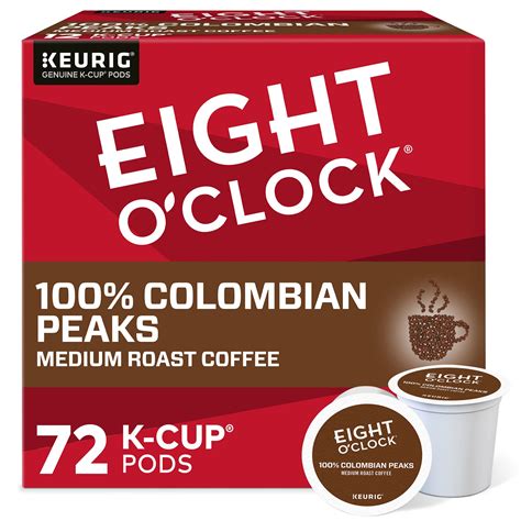 Buy Eight Oclock Coffee Colombian Peaks Keurig Single Serve K Cup Pods Medium Roast 12 Count