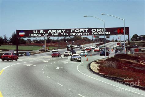 Main Gate 7th Inf Div Fort Ord Army Base Monterey Calif 1984 Pat