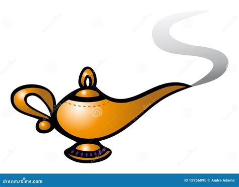 Magic Genie From A Lamp Ready To Fulfill Wishes Sales 50 Off Vector