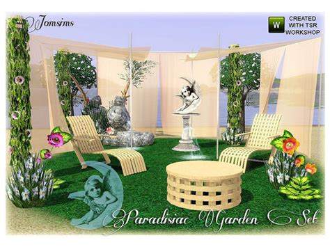 Custom Sims 3 Garden Set Paradisiac